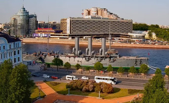 Obraz podglądu z kamery internetowej St. Petersburg - cruiser Aurora